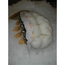 2 SUPER COLOSSAL Austrailian Lobster Tails 3 POUNDS by Giovannis Fish Market