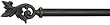 Umbra Enya 88 to 120-Inch Curtain Rod, Burnished Black