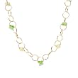 Made in Italy Wonderful Necklace With Genuine Glass beads Made in 14K/925 Gold plated Silver. Total item weight 9.8g Length 17in