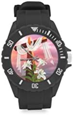 Special Design Happy Easter Day, Cross Pattern Custom Kids' Round Rubber Sport Watch