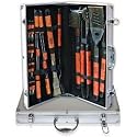 18-Piece BBQ Grill Tool Set with Aluminum Case (Silver) (3"H x 19"W x 10"D (case))