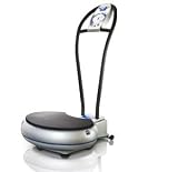 31dSypV3DdL. SL160  POWER FIT VB588 Slim Whole Body Vibration Exerciser has all the features of its predecessor plus a new secondary console for sitting down positions. With a full length handle bar, it is easy to use even for reclining exercise positions. Other features are extra large vibration plate, 4 speeds, adjust¬able vibration range, detachable arm straps, and solid construction designed to withstand heavy usage.