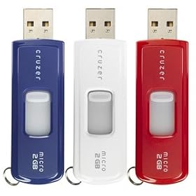 SanDisk Cruzer Micro 2 GB USB 2.0 Flash Drive 3-Pack SDCZ6-2048-A11T