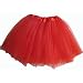 Basic Ballet Red 3 layer Tutu. Soft Satin Waist. Girls 2-9