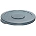 Rubbermaid Commercial Brute 2609 LLDPE Waste Lid, Round, 1" Height, Gray