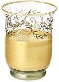 Tuscany Verde Hand Painted Glass Boxed Votive Candle Holder