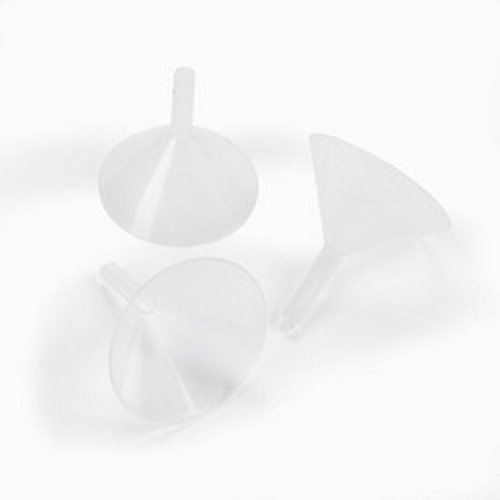 Lot of 12 Small Clear Plastic Funnels Perfume Craft Spice