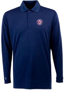 Washington Nationals Long Sleeve Polo Shirt (Team Color) - Large