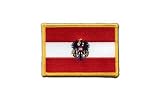 Écusson brodé Flag Patch Autriche avec aigle - 8 x 6 cm