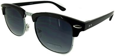 Designer Inspired Classic Half Frame Horned Rim Wayfarer Sunglasses Unisex