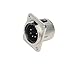 Elite Core Panel-Mount Connector | Seetronic J5F2C | 5 Pin XLR Male
