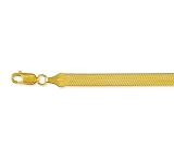24K Gold-plated over Sterling Silver Herringbone Chain