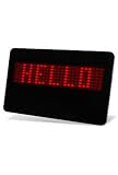 Programming LED Scrolling Message Badge Red