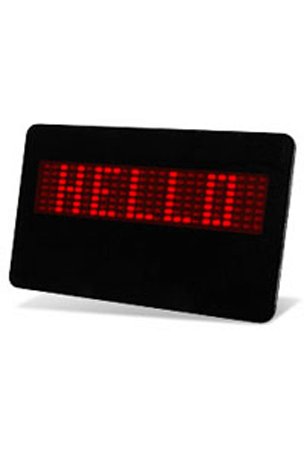 Programming LED Scrolling Message Badge Red