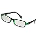 Black Green Plastic Full Rim Rectangle Lens Plain Eyeglasses Plano Glasses for Children
