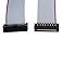 uxcell 16 Wires 2.54mm Pitch 16 Pin M/F IDC Ribbon Cable 110cm 2 Pcs Gray