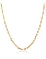 14k Gold 2.4mm Box Chain Necklace, 18"