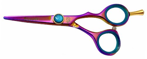 Kissaki Pro Hair Cutting Choji 4.5 Purple Titanium Salon Shears Barber Scissors