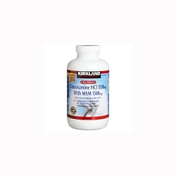 Kirkland Signature Extra Strength Glucosamine Hci 1500mg with Msm 1500mg, 375-Count