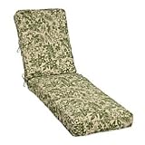 Chaise Lounge Replacement Cushion (72"x21 1/2"x4") - Bogota Green Print - Improvements