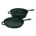 Lodge Logic Combo Cooker Skillet/ Dutch Oven - Black