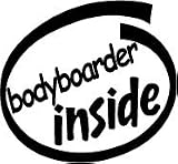 Bodyboarder Inside Vinyl Graphic Sticker Decal
