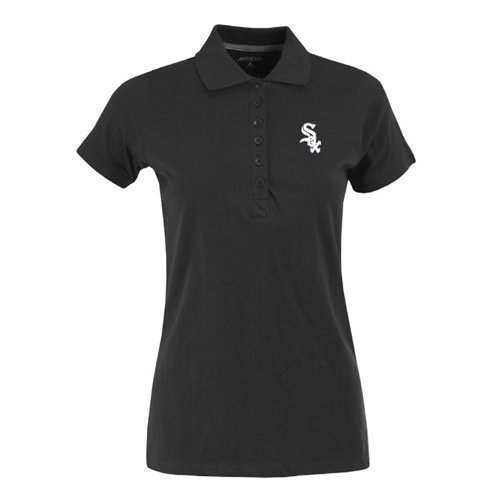 Chicago White Sox Women's Black Spark Polo Shirt