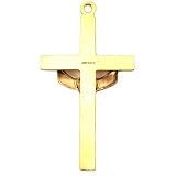 Gold Filled Cross Charm Religious Necklace Jewelry 33mm