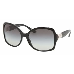 Bvlgari BV8065 501 8G Sunglasses Black Frame With Gray Gradient Lens Size 60-17-135