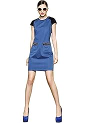 Cotton/Denim Round Neck Summer 2014  Dress