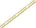 Men's 8.75mm Concave Figaro Bracelet 9 Inches in 14K Yellow Gold