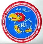 Kansas Jayhawks 9" Dinner Paper Plates