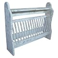 Shabby Chic French Style Kitchen Wall Plate Rack in white distressed finish. FULL RANGE OF MATCHING FURNITURE IS AVAILABLE FOR BEDROOM, LIVING ROOM, KITCHEN, DINING ROOM, BATHROOM & HALL FREE DELIVERY