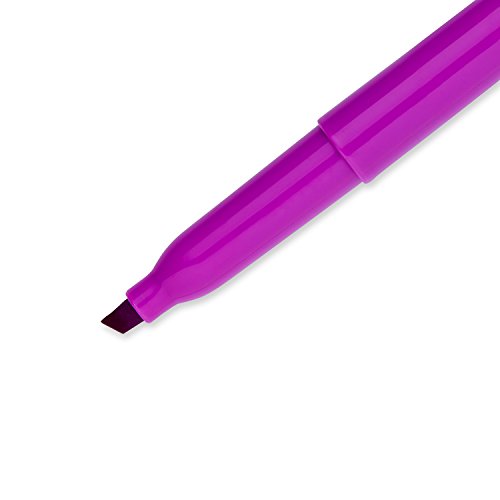 Paper Mate Intro Micro Chisel Tip Highlighters, 12 Purple Highlighters