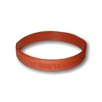 University of Texas Longhorns - Rubber Bracelet Wristband - Solid