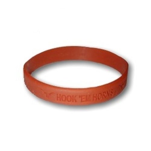 University of Texas Longhorns - Rubber Bracelet Wristband - Solid