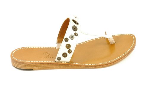 Cole Haan Sandals Cole Haan Women's Amilia Thong Sandal Pearl Calf Leather 8M