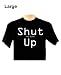 Shut the fuck up black large