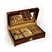 Jewelry : Ragar Bubinga Burl Ladies Jewelry Box with Domed Lid