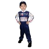 NASCAR #88 Dale Jr. Driver Uniform Dress Up Costume (Medium 6-8, National Guard - Blue/White)