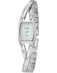 Armitron NOW Womens 75/3865MPSV Swarovski Crystal Accented Silver-Tone Bangle Watch