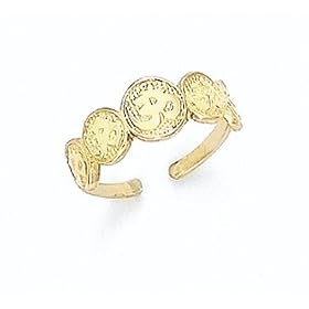 14K OHM TOE RING - GH24371 by Abacus