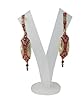 Bollywood Drop Earrings Red Stone Gold Finished Dangler Earrings