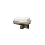 Buy American Standard 2555050.295 Town Square Soap Dish with Frosted Tempered Glass,... by American Standard