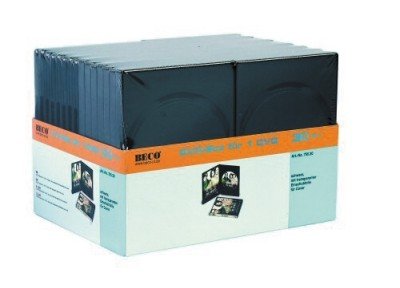 Beco 30 DVD Boxen f&uuml;r 1 DVD, schwarz Preisvergleich