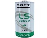 SAFT LS33600 D Size 3.6V Lithium Thionyl Chloride Battery