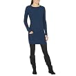 Juniors MS Crewneck Sweater Dress-Officer Blue