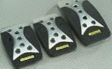 MOMO Grand Prix Pedal Set -- Mat Aluminum with Black Color - Black