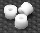 Nylon Thumb Nut Slotted 10-24 White