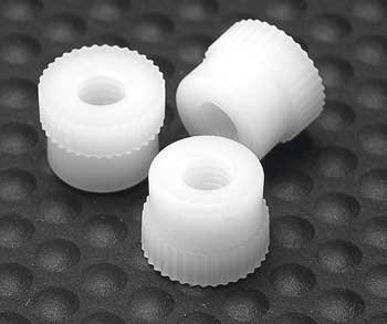 Nylon Thumb Nut Slotted 4-40 White (Pack of 25)